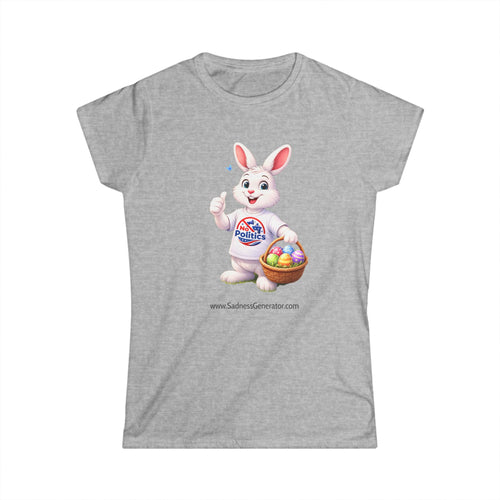 Easter Bunny Tee — Cute Basket of Colorful Eggs Women's Shirt