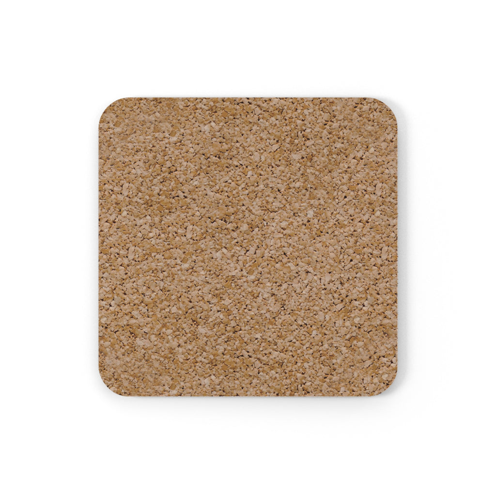Cork Back Coaster — 'Politics Is a Sadness Generator' Illustrated Drink Coaster