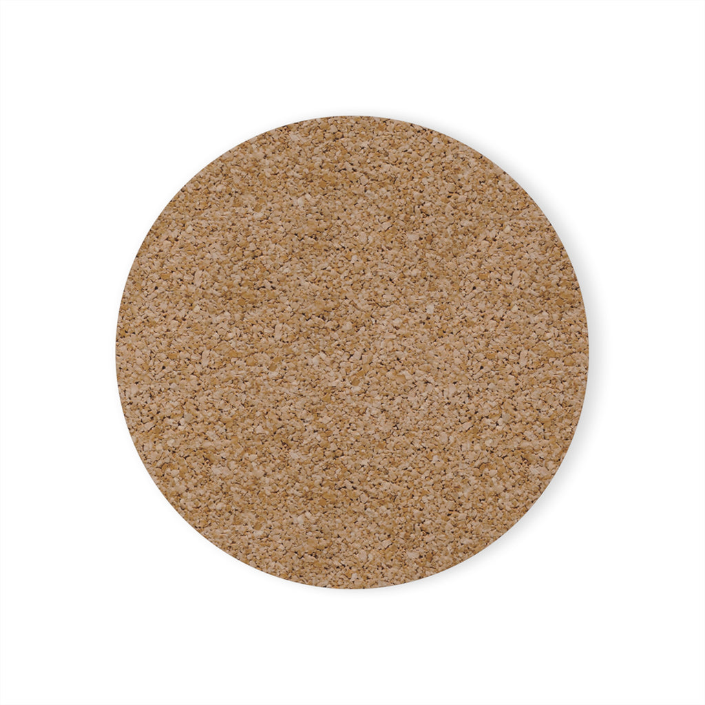 Cork Back Coaster — 'Politics Is a Sadness Generator' Illustrated Drink Coaster