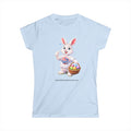 Easter Bunny Tee — Cute Basket of Colorful Eggs Women's Shirt